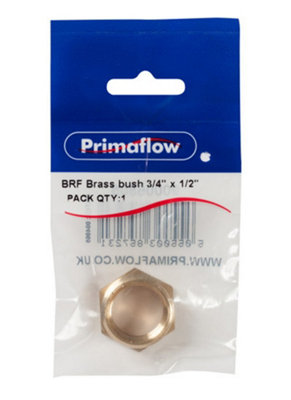 B&Q -  Brass Bush 0.75" X 0.5"