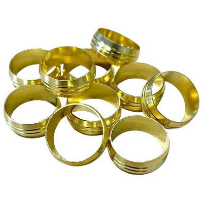 Primaflow 10 X 15mm Copper Compression Fittings Olives from B&Q