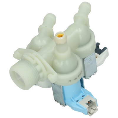 Hoover Genuine Washing Machine Triple Inlet Solenoid Valve : One 90Deg. Two 180Deg. With 12 Bore Outlets from B&Q