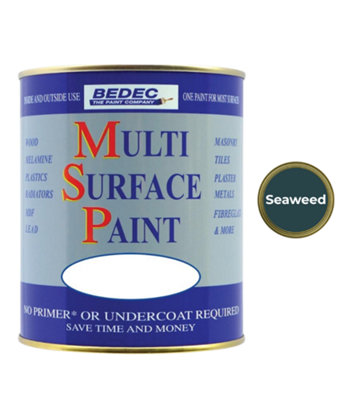 B&Q -  Multi Surface PaintMattSeaweed750Ml