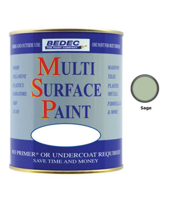 B&Q -  Multi Surface PaintSatinSage2.5L