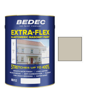 Bedec Extra Flex Masonry PaintWoodash5 Litre from B&Q