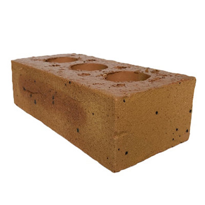 Wienerberger Harvest Buff Rough Yellow Perforated Facing Brick (L)215mm (W)102.5mm (H)65mm from B&Q