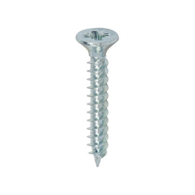 Timco Twin-Threaded Countersunk Silver Woodscrews7 X 1 (200Pcs) from B&Q