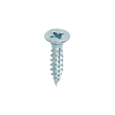 Timco Twin-Threaded Countersunk Silver Woodscrews12 X 1 (200Pcs) from B&Q