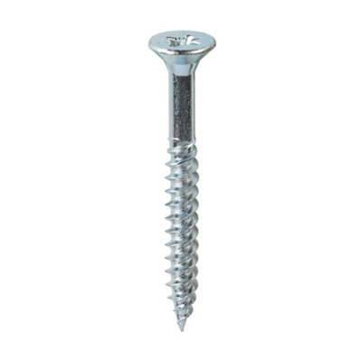 Timco Twin-Threaded Countersunk Silver Woodscrews12 X 2 (200Pcs) from B&Q