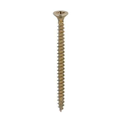 B&Q -  Classic Multi-Purpose Countersunk Gold Woodscrews4.0 X 55 (200Pcs)