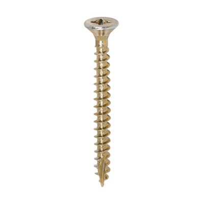 Timco Classic Multi-Purpose Countersunk Woodscrews - 4.5 X 45 (200Pcs) Gold