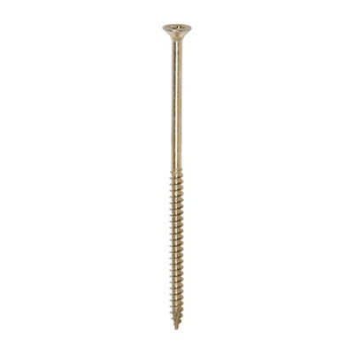 Timco Classic Multi-Purpose Countersunk Woodscrews - 6.0 X 130 (100Pcs) Gold