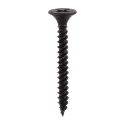 Timco Drywall Fine Thread Bugle Head Black Screws3.5 X 25 from B&Q