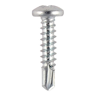 Timco Self-Drilling Metal Framing Pan Head Silver Screws8 X 1 from B&Q