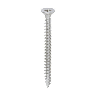 Timco Classic Multi-Purpose Countersunk A2 Stainless Steel Woodcrews - 5.0 X 60 (200Pcs) Green