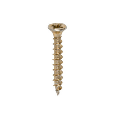 Timco Solo Countersunk Gold Woodscrews3.5 X 25 (200Pcs) from B&Q