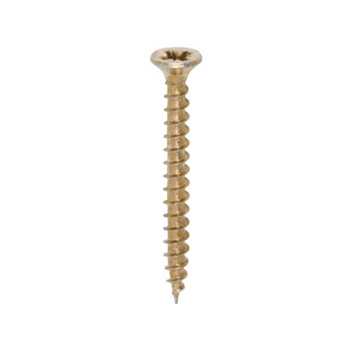 Timco Solo Countersunk Gold Woodscrews3.5 X 35 (200Pcs) from B&Q
