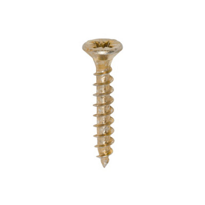 Timco Solo Countersunk Gold Woodscrews4.0 X 25 (200Pcs) from B&Q