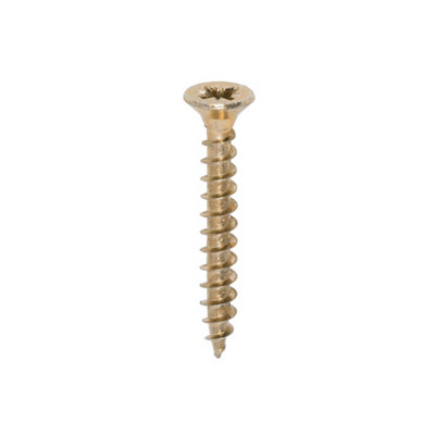 Timco Solo Countersunk Gold Woodscrews4.5 X 35 (200Pcs) from B&Q