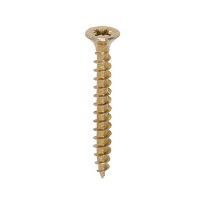 Timco Solo Countersunk Woodscrews - 4.5 X 40 (200Pcs) Gold