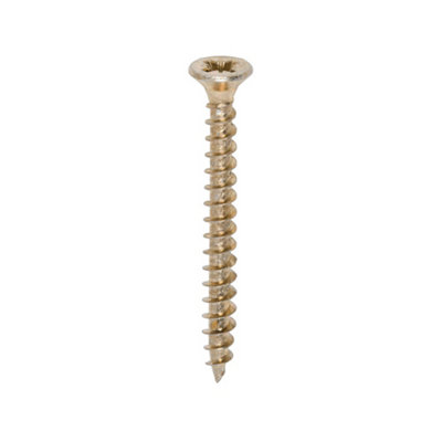 Timco Solo Countersunk Woodscrews - 4.5 X 45 (200Pcs) Gold