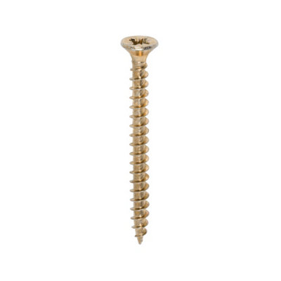 Timco Solo Countersunk Woodscrews - 4.5 X 50 (200Pcs) Gold