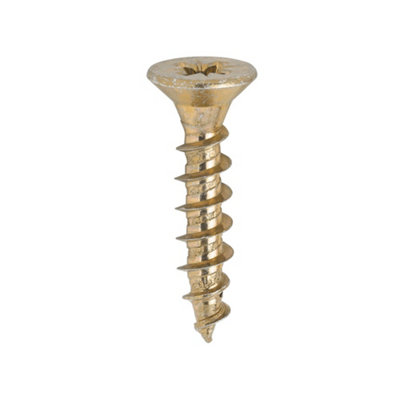 Timco Solo Countersunk Gold Woodscrews5.0 X 25 (200Pcs) from B&Q