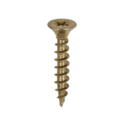 Timco Solo Countersunk Gold Woodscrews5.0 X 30 (200Pcs) from B&Q