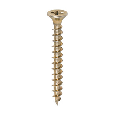 Timco Solo Countersunk Gold Woodscrews5.0 X 45 (200Pcs) from B&Q