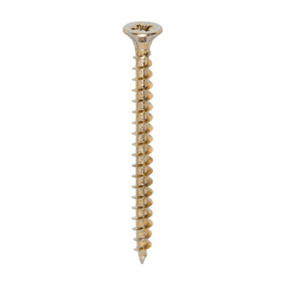 Timco Solo Countersunk Gold Woodscrews5.0 X 60 (200Pcs) from B&Q