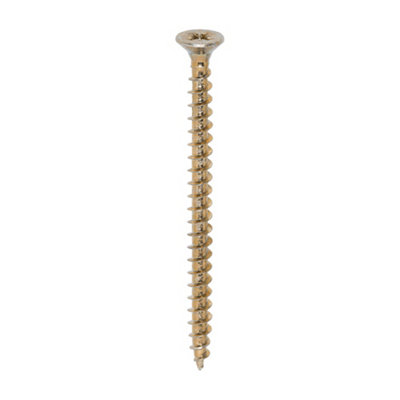 Timco Solo Countersunk Gold Woodscrews5.0 X 70 (200Pcs) from B&Q