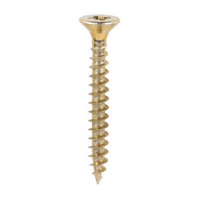 Timco Solo Countersunk Gold Woodscrews6.0 X 50 (200Pcs) from B&Q