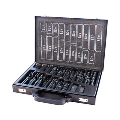B&Q - TimcoRoll Forged Jobber Drills SetHss (Size 170Pcs170 Pieces)