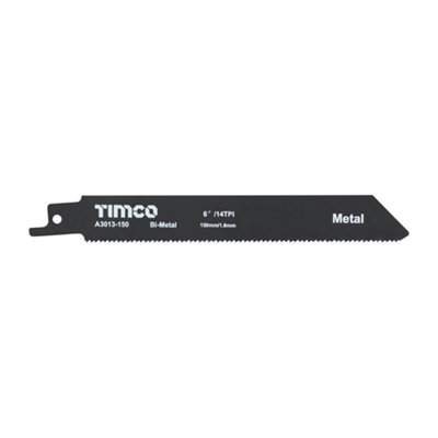 Timco Reciprocating Saw Blades Metal Cutting Bi-MetalS922Bf from B&Q