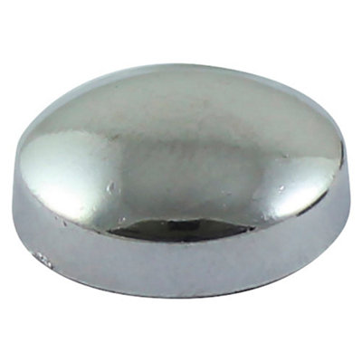 Timco - Two Piece Screw Covers - Chrome (Size To Fit 3.5 To 4.2 Screw - 100 Pieces)