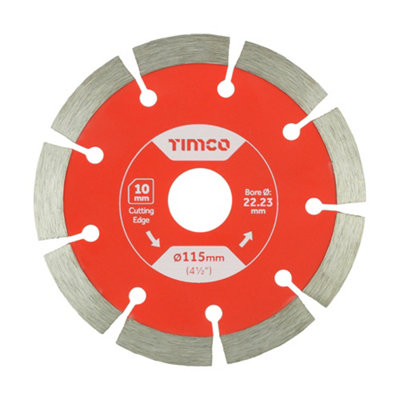 Timco General Purpose Diamond Blade Segmented 115 X 22.2 from B&Q