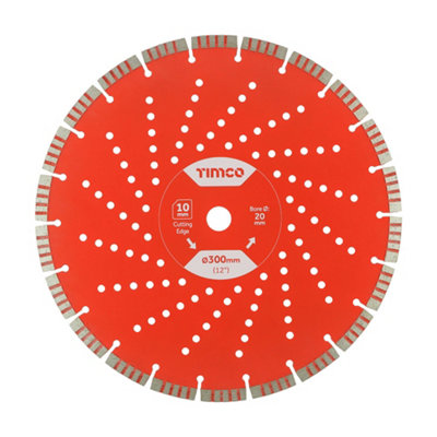 Timco Trade Diamond Blade Segmented300 X 20.0 from B&Q
