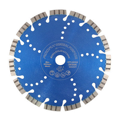 B&Q -  Diamond Blade Laser 12mm Seg230 X 22.2