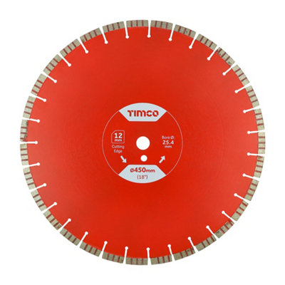 Timco Premium Diamond Blade Segmented450 X 25.4 from B&Q