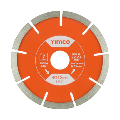 Timco General Purpose Mortar Raking Diamond Blade115 X 22.2 from B&Q