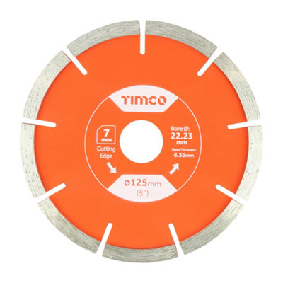 Timco General Purpose Mortar Raking Diamond Blade125 X 22.2 from B&Q