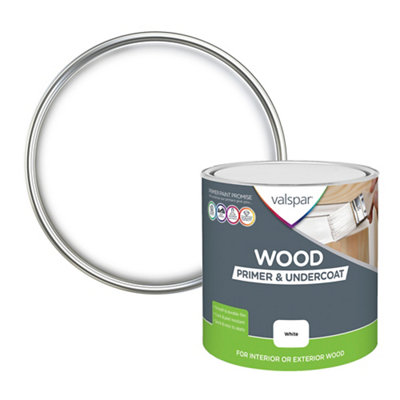 Valspar White Wood Primer & Undercoat2.5L from B&Q