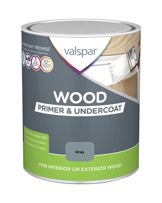 Valspar Grey Wood Primer & Undercoat750Ml from B&Q