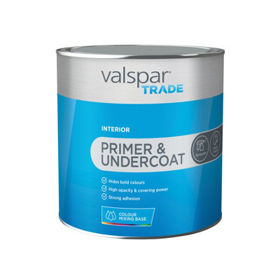 Valspar Trade Primer & Undercoat Interior Wall & Ceiling Matt Primer & Undercoat2.5L from B&Q