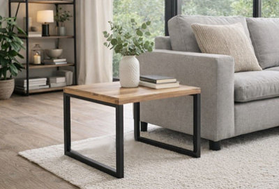 Aspect Furniture Coffee Table Decore Mala Solid Acacia Wood Side Table from B&Q