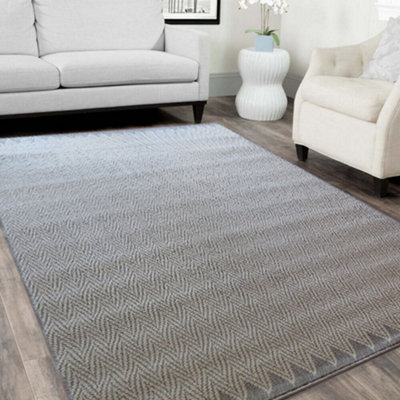 Aspect Furniture Portofino Chevron Pattern Area Rug from B&Q