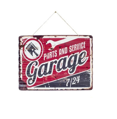 Corrugated Garage Emboss SignMan Cave Sign PlaqueLa Hacienda from B&Q