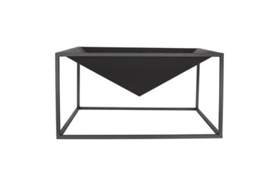 La Hacienda Black Cairo Steel Firepit - L 60 Cm X W 60 Cm X H 31 Cm