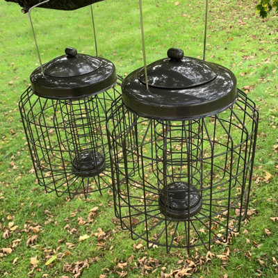 Selections Heavy Duty Squirrel Proof Hanging Bird Suet Fat Ball Feeder Cage (Set Of 2) from B&Q