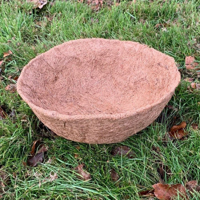 Selections Preformed Round Coco Hanging Basket Planter Liner (35Cm) from B&Q