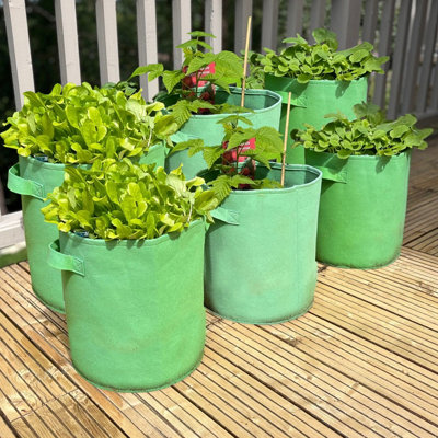 Selections Potato & Vegetable Planter Grow Bags Fabric PotsPack Of 6 from B&Q