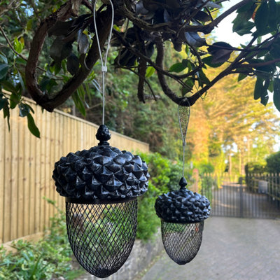 Selections Hanging Peanut Bird Feeder Acorn Shaped Nut (Set Of 2) from B&Q