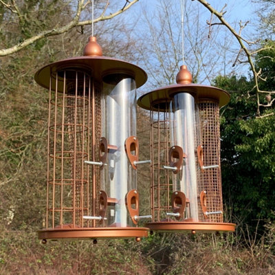 Selections Deluxe Bird Feeder 3 In 1 SeedNut And Suet Fat Ball (Set Of 2) from B&Q